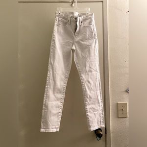 Uniqlo jeans, high waisted skinny stretch, 24 waist, white NWOT